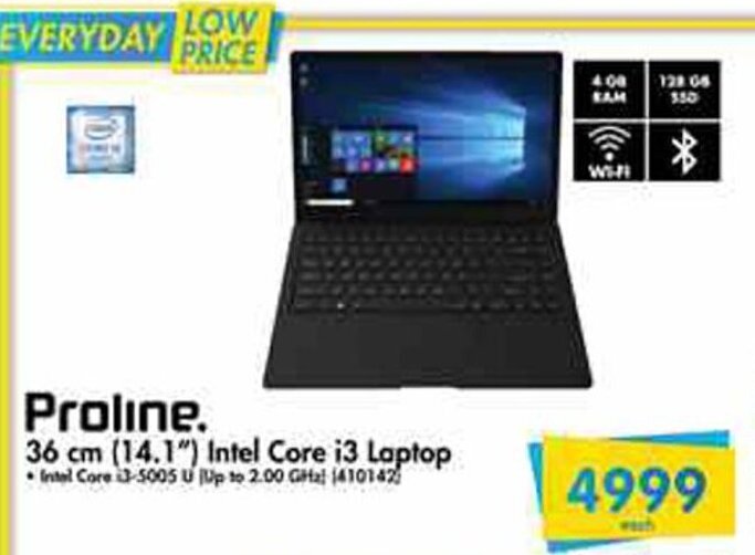 Proline 14.1" Intel Core i3 Laptop offer at Makro