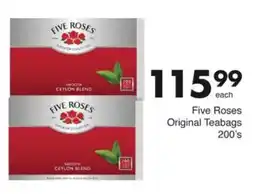 Save Hyper Five Roses Original Teabags offer