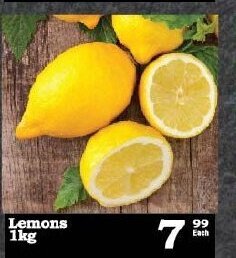 Oxford Freshmarket Lemons 1kg offer