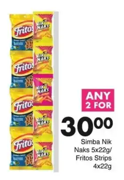 Save Hyper Simba Nik Naks/ Fritos Strips offer