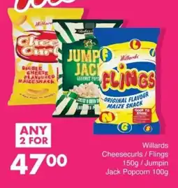 Save Hyper Willards Cheesecurls/ Flings/ Jumpin Jack Popcorn offer