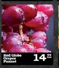 Red Globes Grapes Punnet