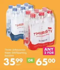 Save Hyper Thirsti Unflavoured Water Still/ Sparkling offer