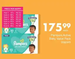 Save Hyper Pampers Active Baby Value Pack Diapers offer