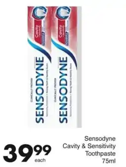 Save Hyper Sensodyne Cavity & Sensitivity Toothpaste offer