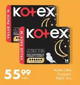 Save Hyper Kotex Ultra Duopack Night offer