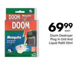 Save Hyper Doom Destroyer Plug In Unit And Liquid Refill offer