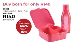 Table Charm Direct BG380 Kid's Lunch Set Candy Pink offer