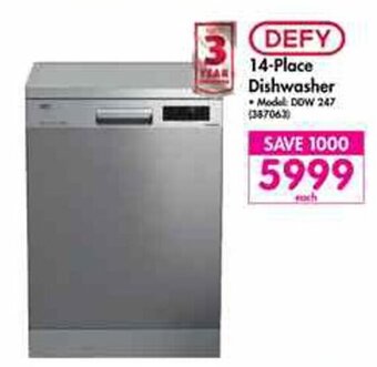 Makro Defy 14-Place Dishwasher offer