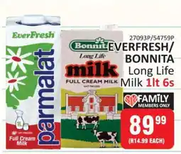 KitKat Cash and Carry EVERFRESH/BONNITA Long Life Milk 1lt 6s offer