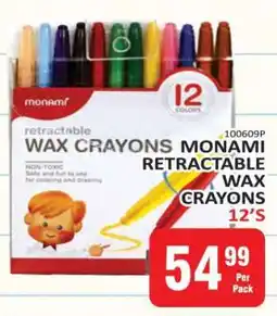 KitKat Cash and Carry MONAMI RETRACTABLE WAX CRAYONS 12'S offer
