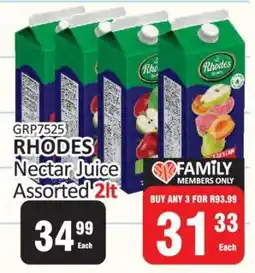 KitKat Cash and Carry RHODES Nectar Juice Assorted 2lt offer