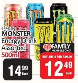 KitKat Cash and Carry Monster Energy Drink Assorted 500ml offer