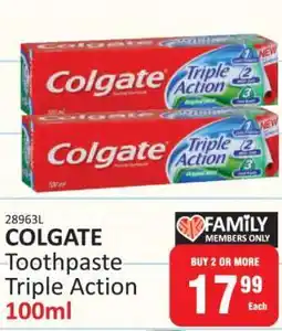 KitKat Cash and Carry COLGATE Toothpaste Triple Action 100ml offer