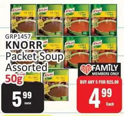 KitKat Cash and Carry Knorr Packet Soup Assorted-50g offer