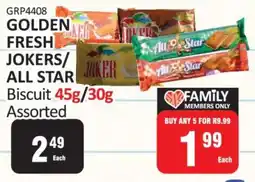 KitKat Cash and Carry GOLDEN FRESH JOKERS/ALL STAR Biscuit offer
