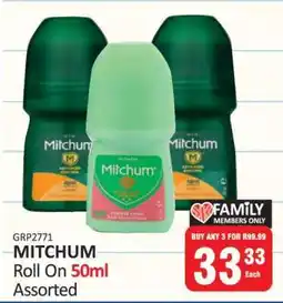 KitKat Cash and Carry Mitchum Roll On 50ml Assorted offer