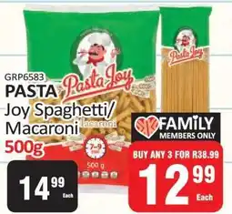 KitKat Cash and Carry PASTA Joy Spaghetti/Macaroni 500g offer