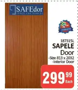 KitKat Cash and Carry SAFEdor 187315L SAPELE Door offer