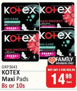 KitKat Cash and Carry Kotex Maxi Pads offer