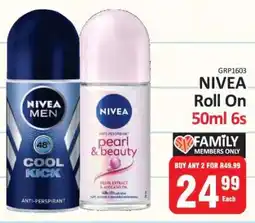 KitKat Cash and Carry NIVEA Roll on 50ml 6s offer
