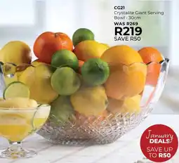 Table Charm Direct CG21 Crystalite Giant Serving Bowl offer