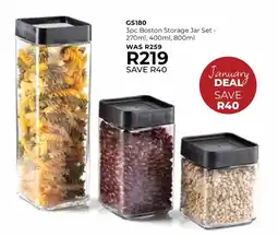 Table Charm Direct GS180 Boston Storage Jar Set offer