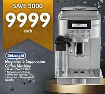 Makro DeLonghi Magnifica S Cappuccino Coffee Machine offer