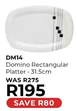 Table Charm Direct DM14 Domino Rectangular Platter offer
