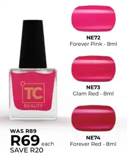 Table Charm Direct TC Beauty Forever Pink/ Glam Red/ Forever Red offer