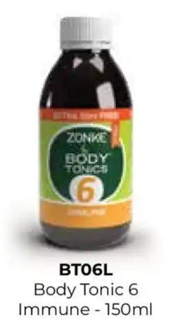 Table Charm Direct ZONKE Body Tonic 6 Immune offer