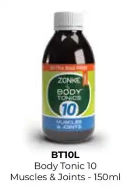 Table Charm Direct ZONKE Body Tonic 10 Muscles & Joints offer