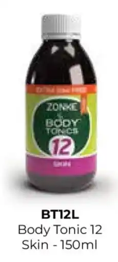 Table Charm Direct ZONKE Body Tonic 12 Skin offer