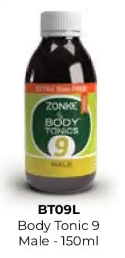 Table Charm Direct ZONKE Body Tonic 9 Male offer