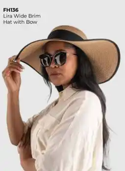 Table Charm Direct FH136 Lira Wide Brim Hat with Bow offer