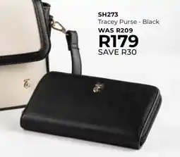 Table Charm Direct SH273 Tracey Purse Black offer