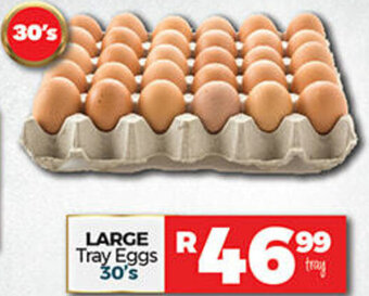 Large Tray Eggs 30's