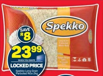 Pick n Pay Spekko Long Grain Parboiled Rice 2kg offer