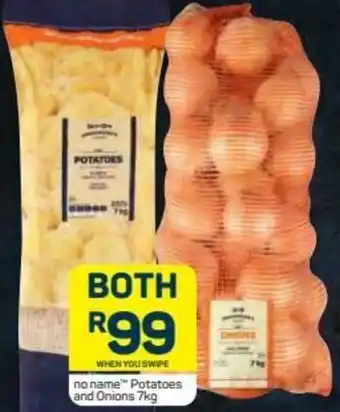 Pick n Pay no name Potatoes and Onions 7kg offer