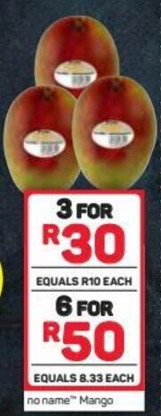 Pick n Pay no name Mango offer