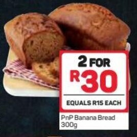 Pick n Pay PnP Banana Bread 300g offer