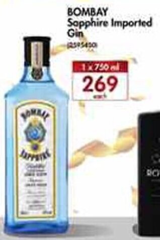 Makro Bombay Sapphire Imported Gin 750ml offer
