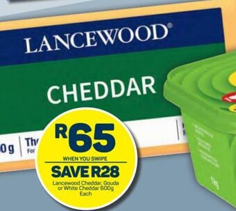 Pick n Pay Lancewood Cheddar, Gouda or White Cheddar 600g offer