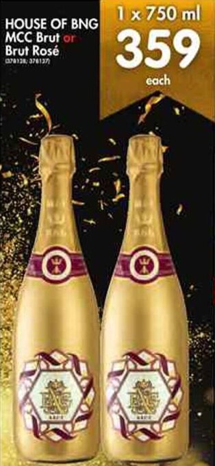 House of BNG MCC Brut or Brut Rosé 750ml