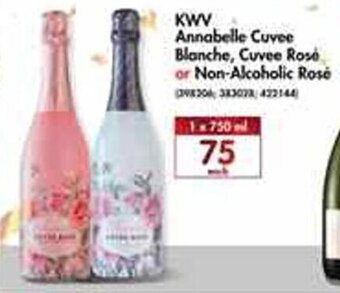 Makro KWV Annabelle Cuvée Blanche, Cuvee Rosé or Non-Alcoholic Rosé 750ml 750ml offer