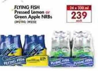 Makro Flying Fish Pressed Lemon or Green Apple NRB's 24x330ml offer