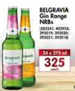 Makro Belgravia Gin Range NRB's 24x275ml offer