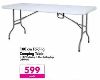 Makro Folding Camping able 180cm offer