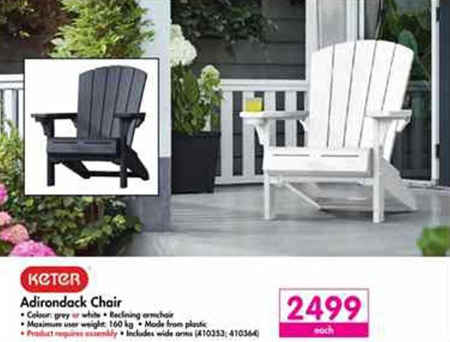 Keter Adirondack Chair offer at Makro