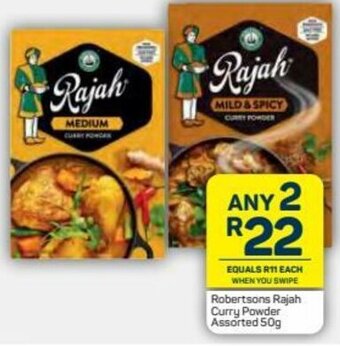 Pick n Pay Robertsons Rajah Curry Powder Assorted 50g offer